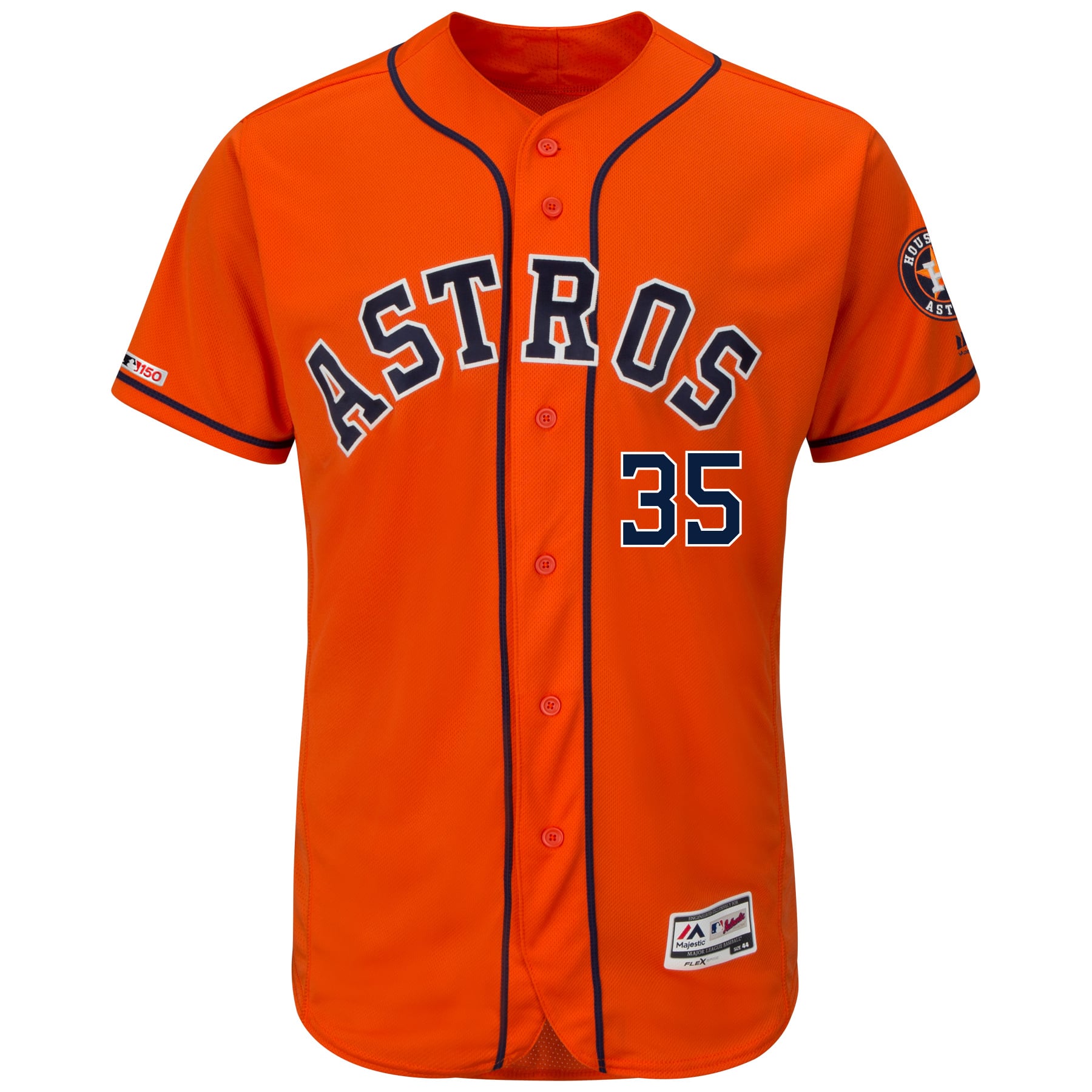 Men's Houston Astros Justin Verlander Majestic Orange Alternate