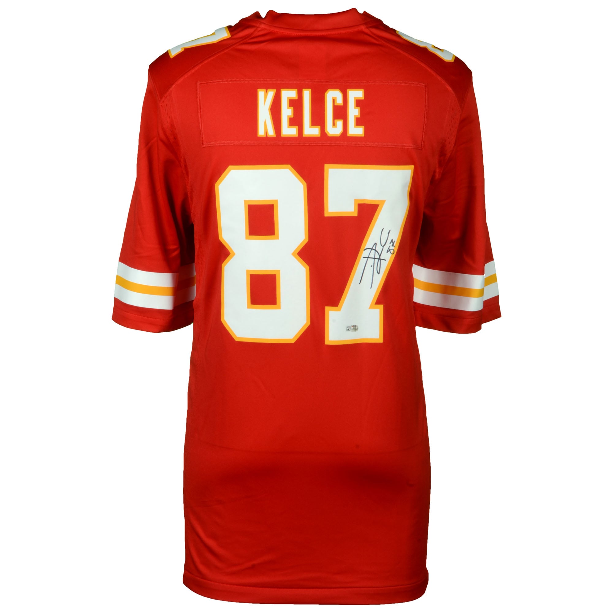 Autographed Kansas City Chiefs Travis Kelce Fanatics Authentic Red