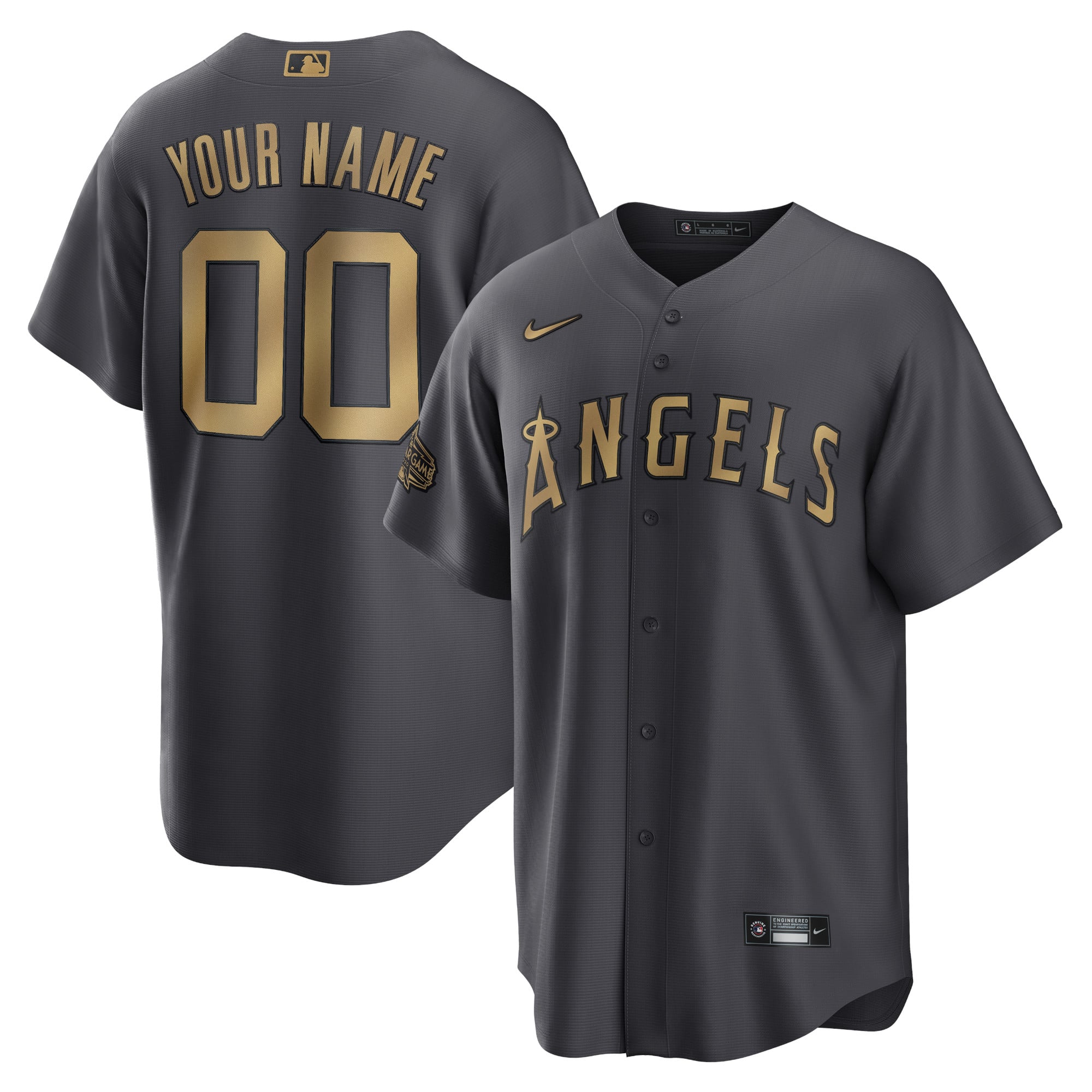 Men's Los Angeles Angels Nike Charcoal 2022 MLB All-Star Game
