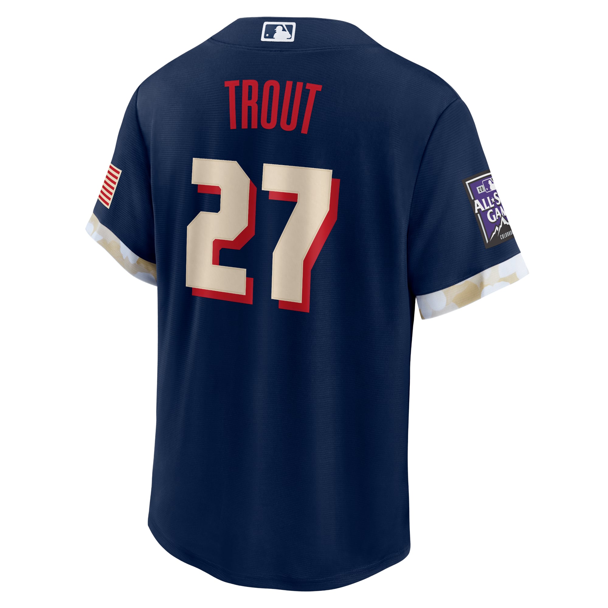 Men's Los Angeles Angels Mike Trout Nike Navy 2021 MLB All-Star