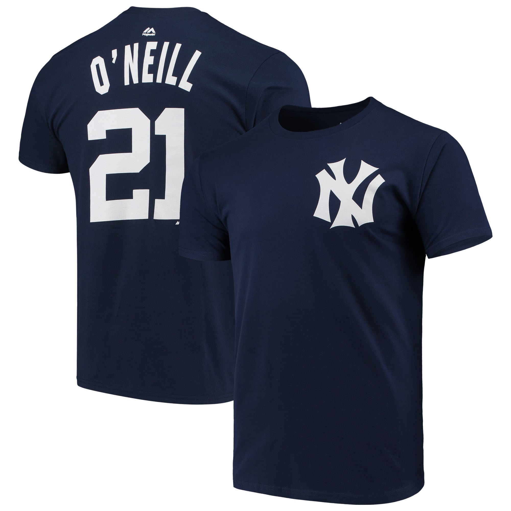 ウェア NEWYORK YANKEES Paul O'Neill SHIRTS mens-majestic-paul-oneill-navy