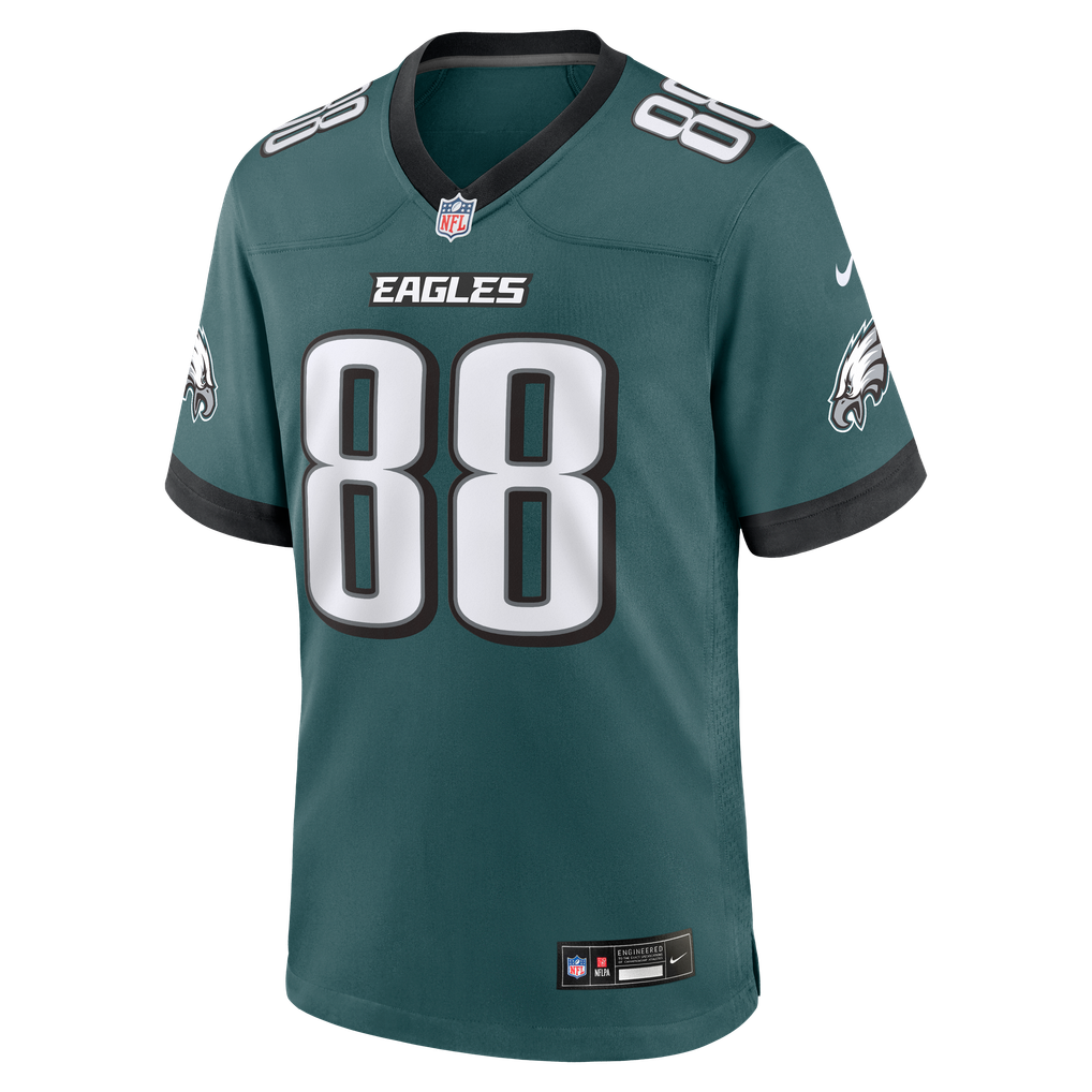 Men's Philadelphia Eagles Dallas Goedert Nike Midnight Green Team Game ...