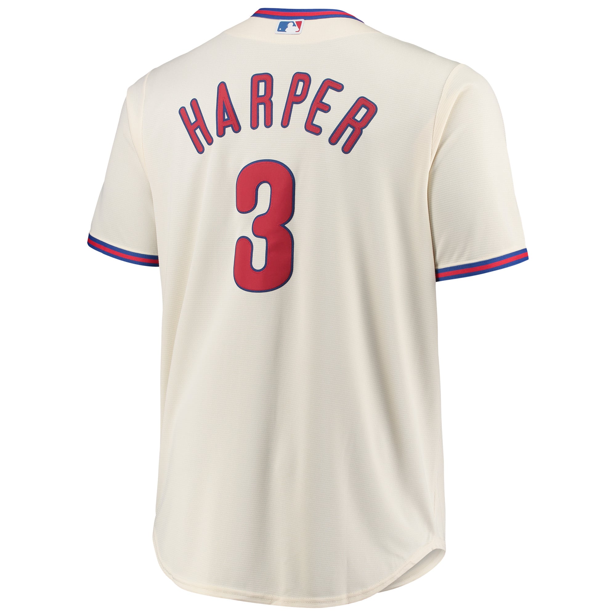 Men's Philadelphia Phillies Bryce Harper Majestic Cream Big & Tall